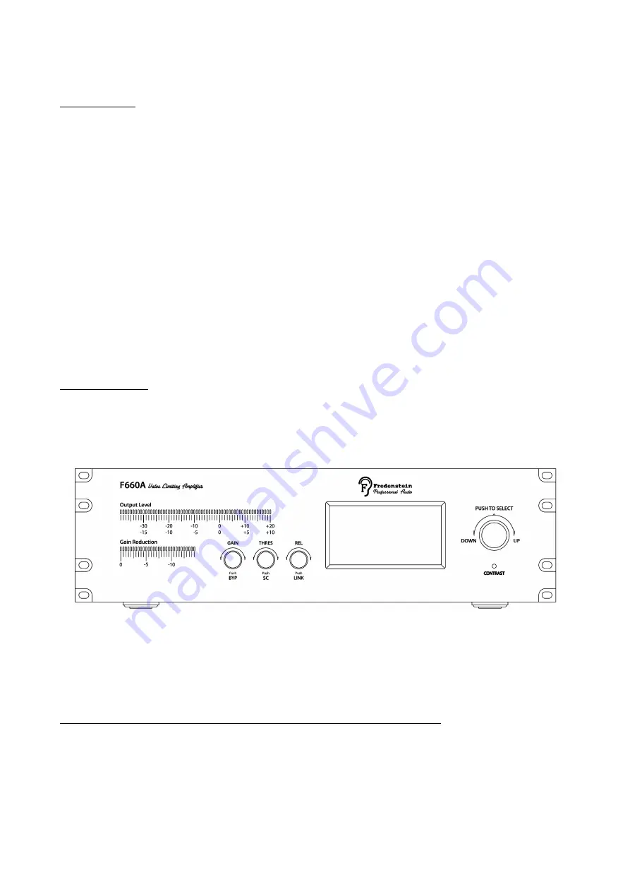 Fredenstein F660A Operating Manual Download Page 2