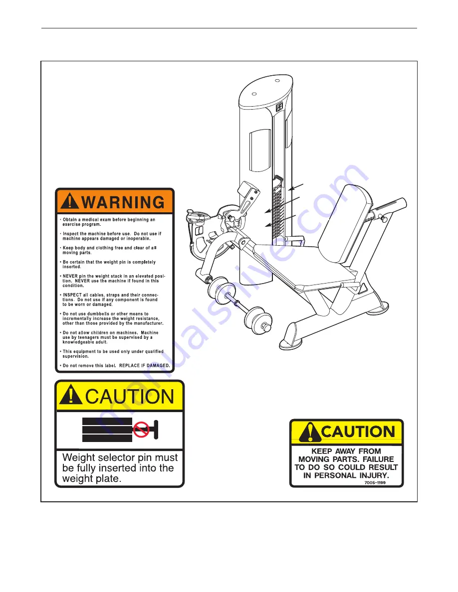 FREE MOTION EPIC STRENGHT GZFI8013.3 Owner'S Manual Download Page 4