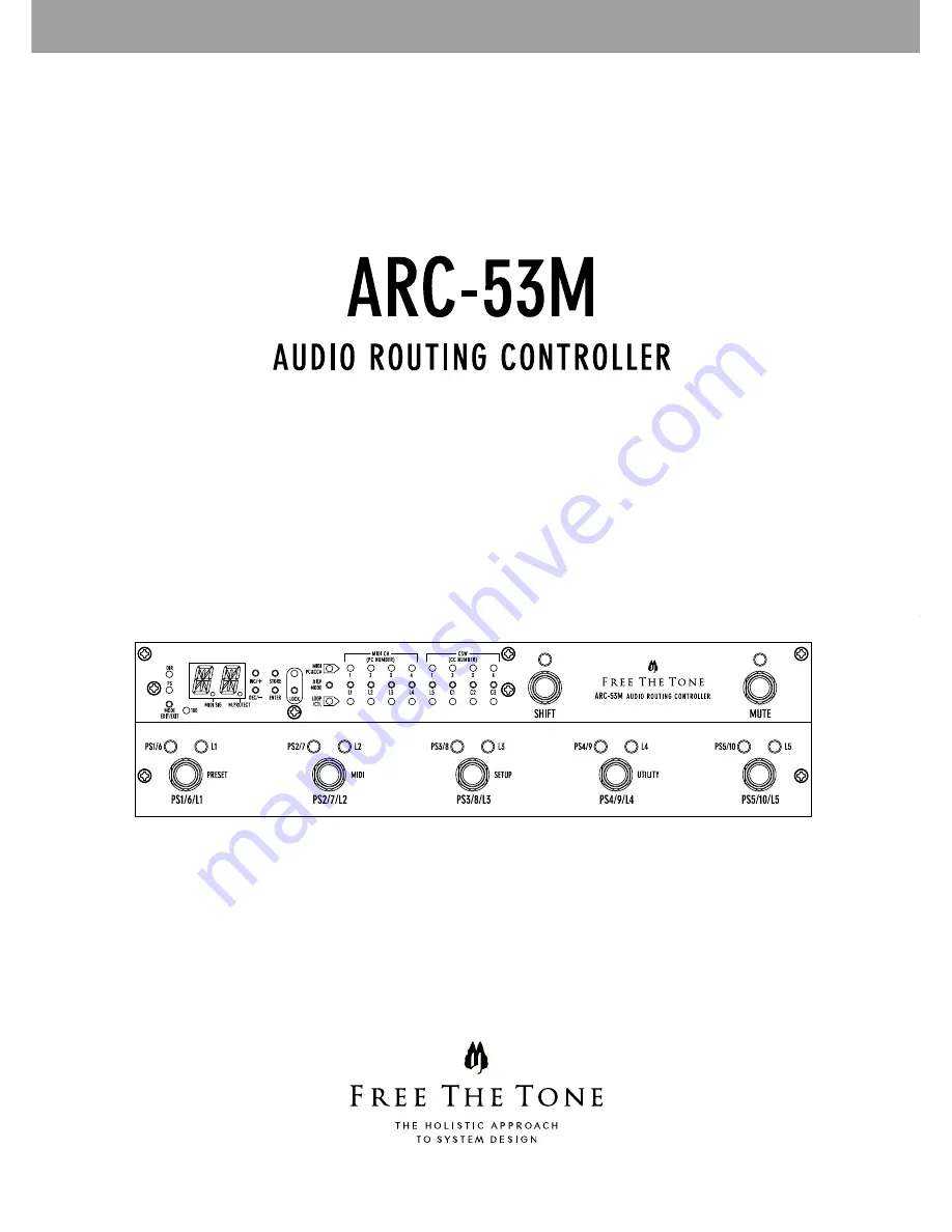 Free The Tone Arc-53m Owner'S Manual Download Page 1