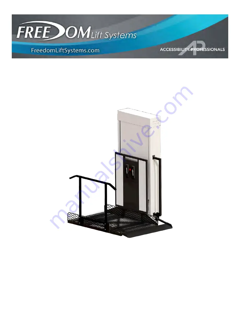 Freedom Lift Systems Trus-T-Lift 750 Maintenance Manual Download Page 1