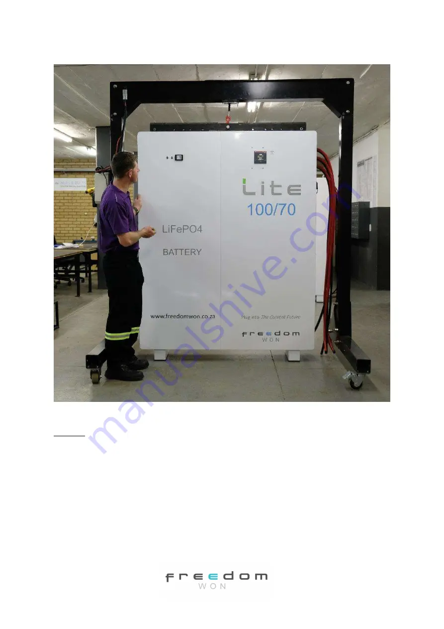 Freedom Won Lite Commercial 100/80 HV Installation And User Manual Download Page 14