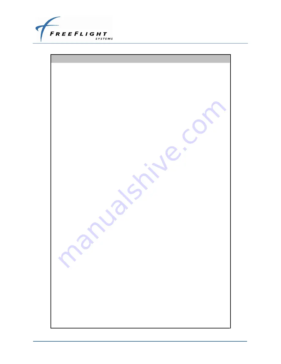 FreeFlight 87098-00 Installation Manual Download Page 123