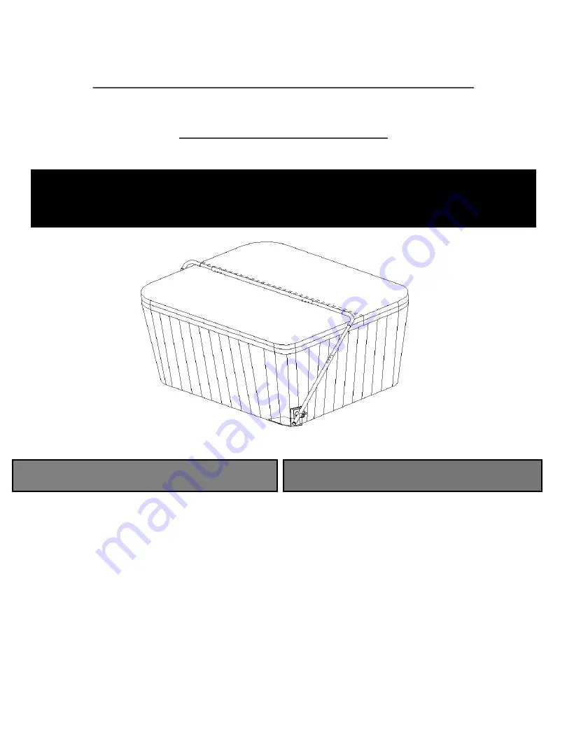 Freeflow Spas Cover Lifter Low Mount Installation Sheet Download Page 1