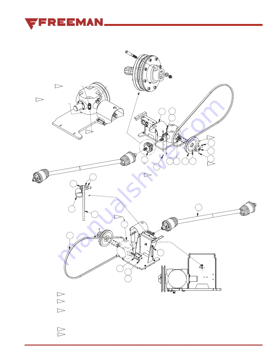 Freeman 540 RPM Driveline Operator And Parts Manual Download Page 21