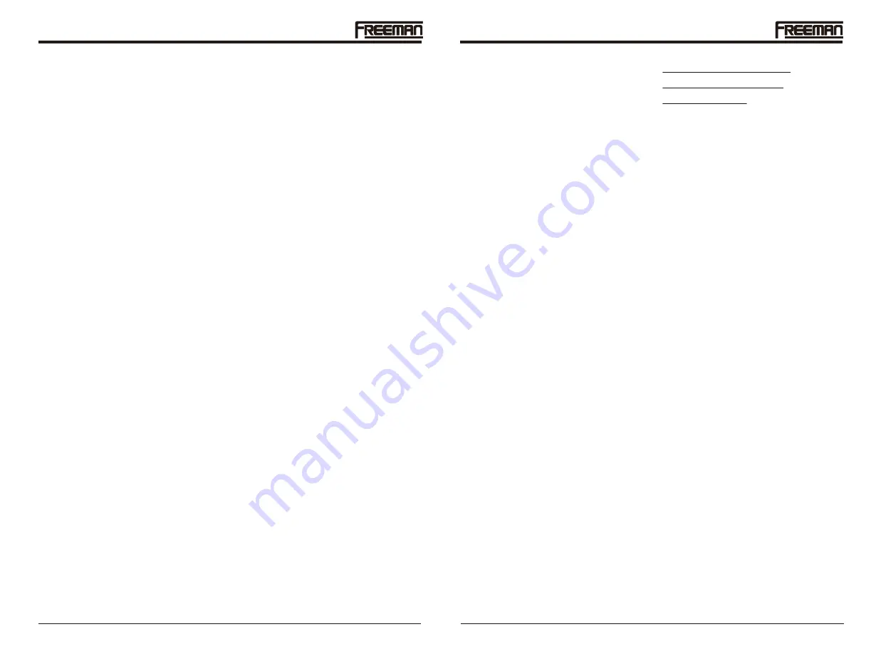 Freeman PE20V31618G Manual Download Page 9