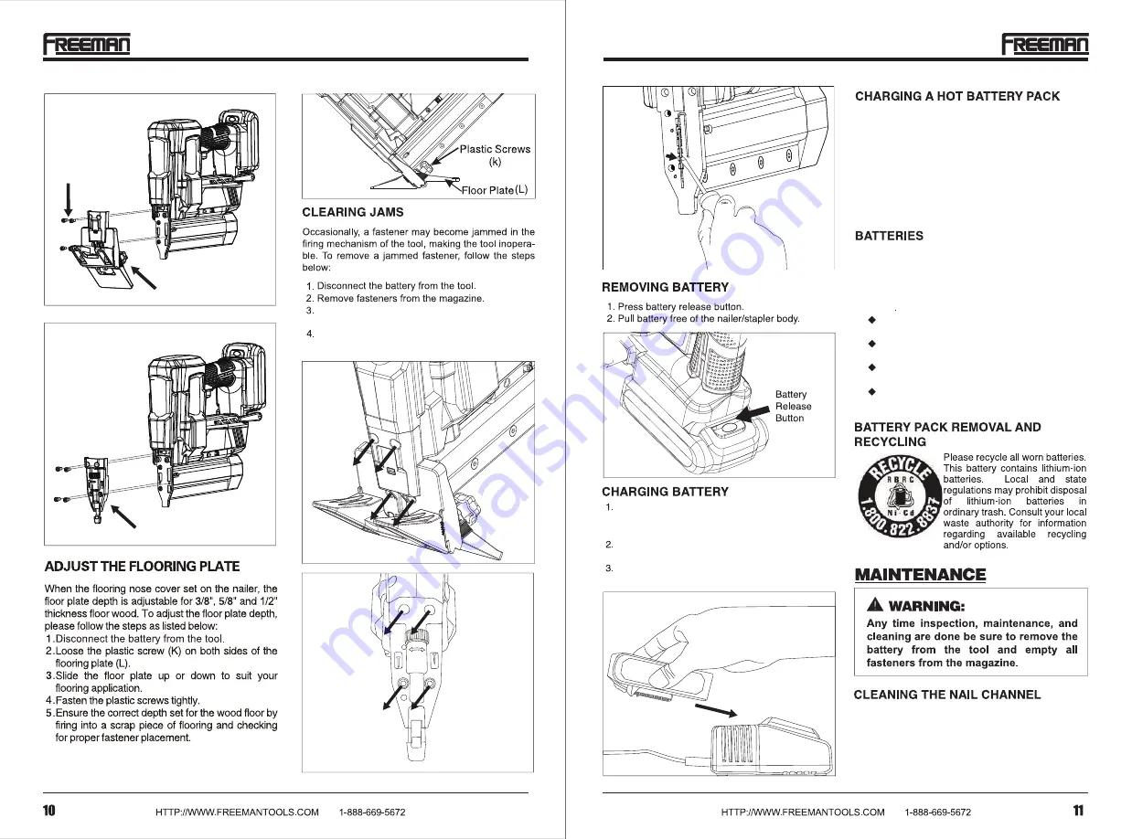 Freeman PE4118GF Manual Download Page 6