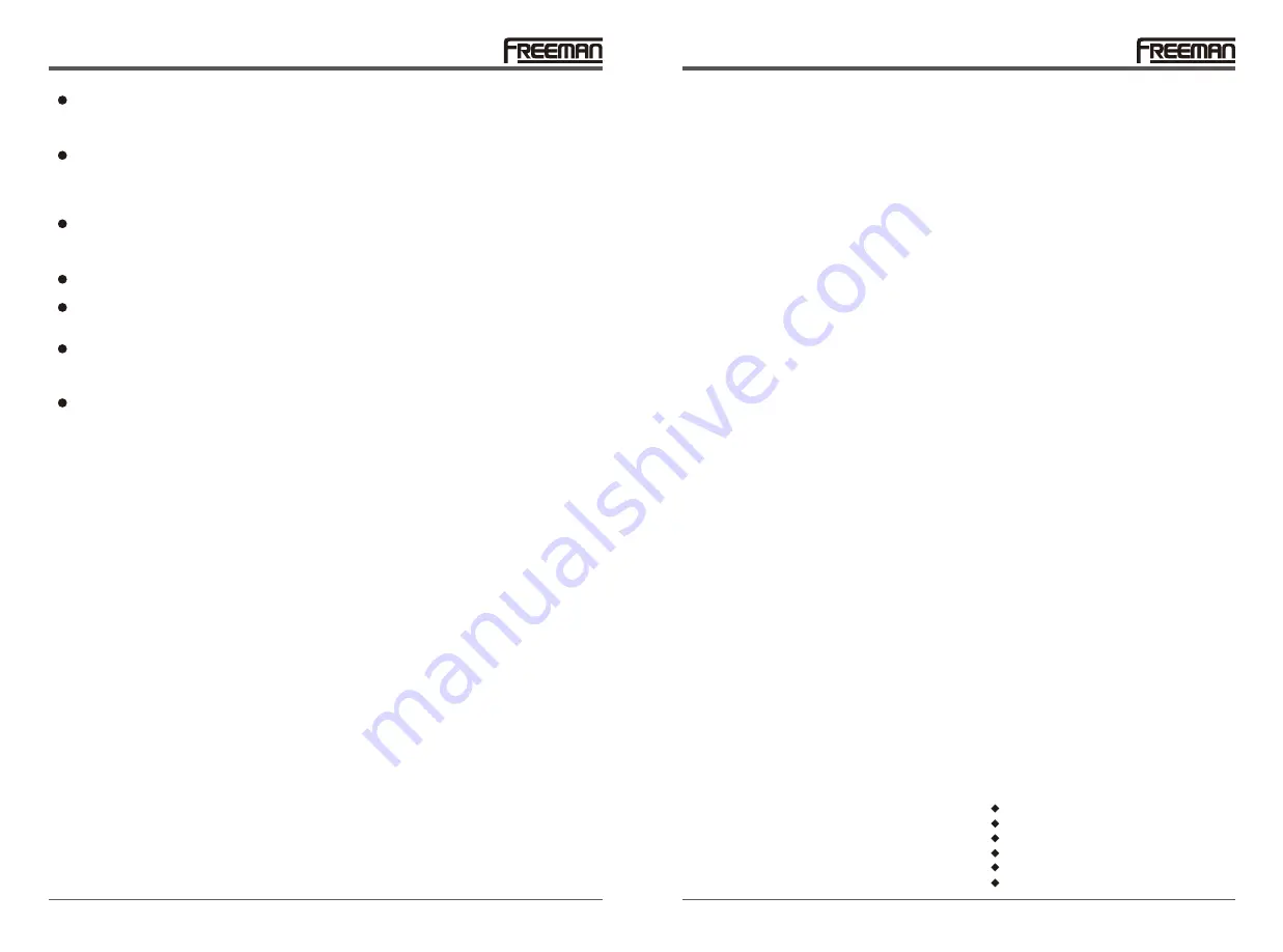 Freeman PFS16 Manual Download Page 3