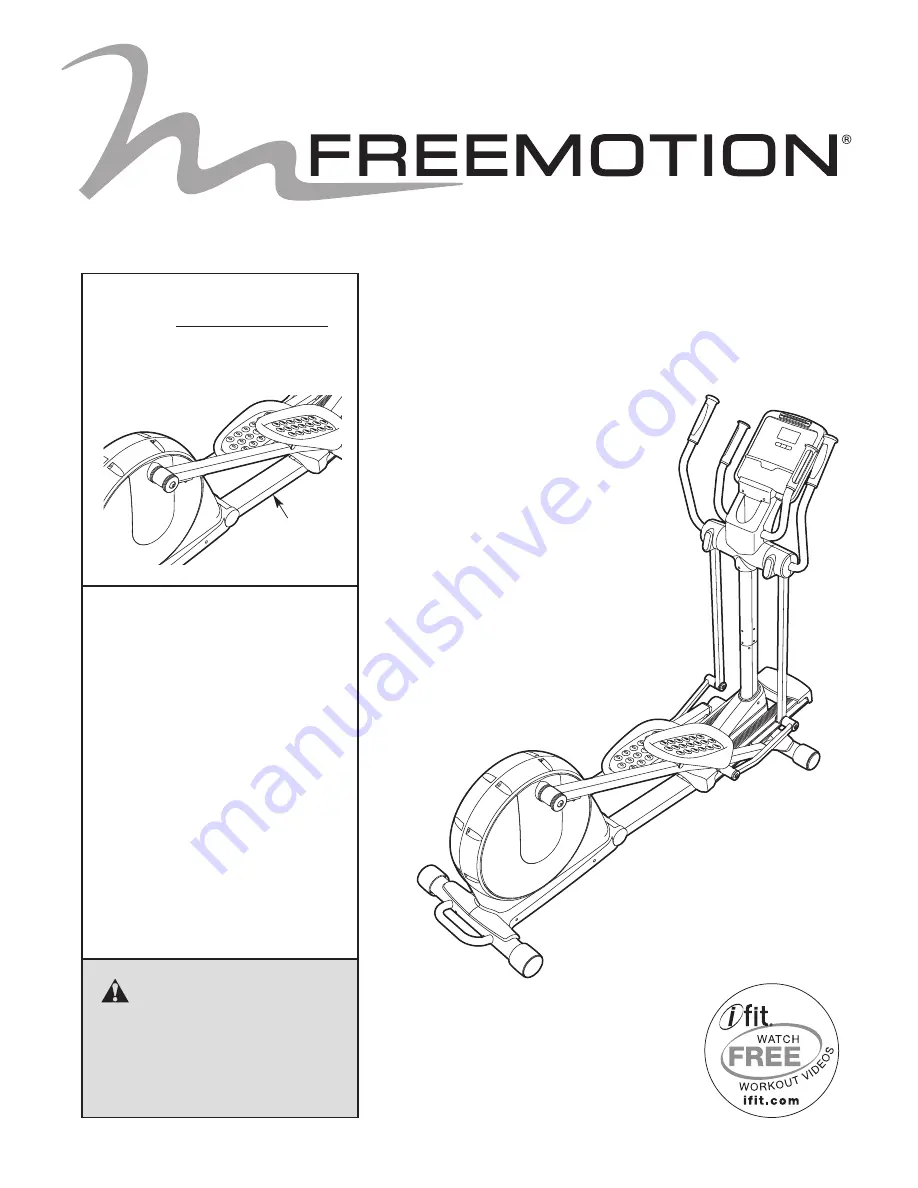 Freemotion E 4.2 User Manual Download Page 1