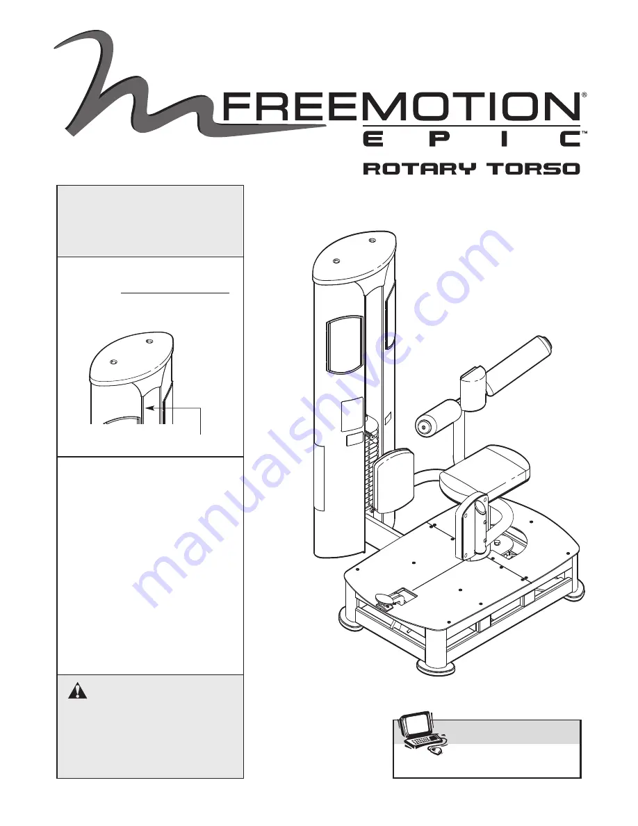 Freemotion EPIC GZFI8186.0 Owner'S Manual Download Page 1