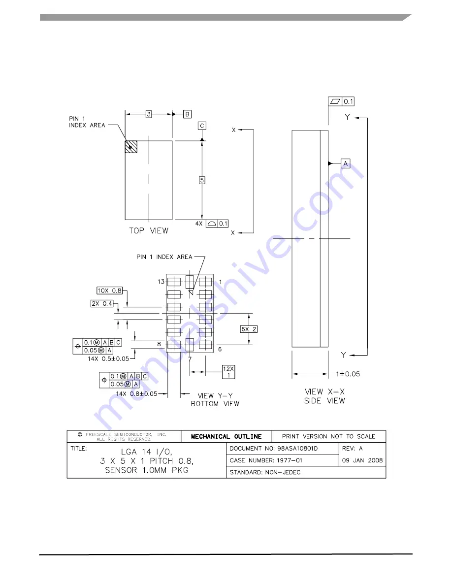 Freescale Semiconductor MMA7455L Скачать руководство пользователя страница 33