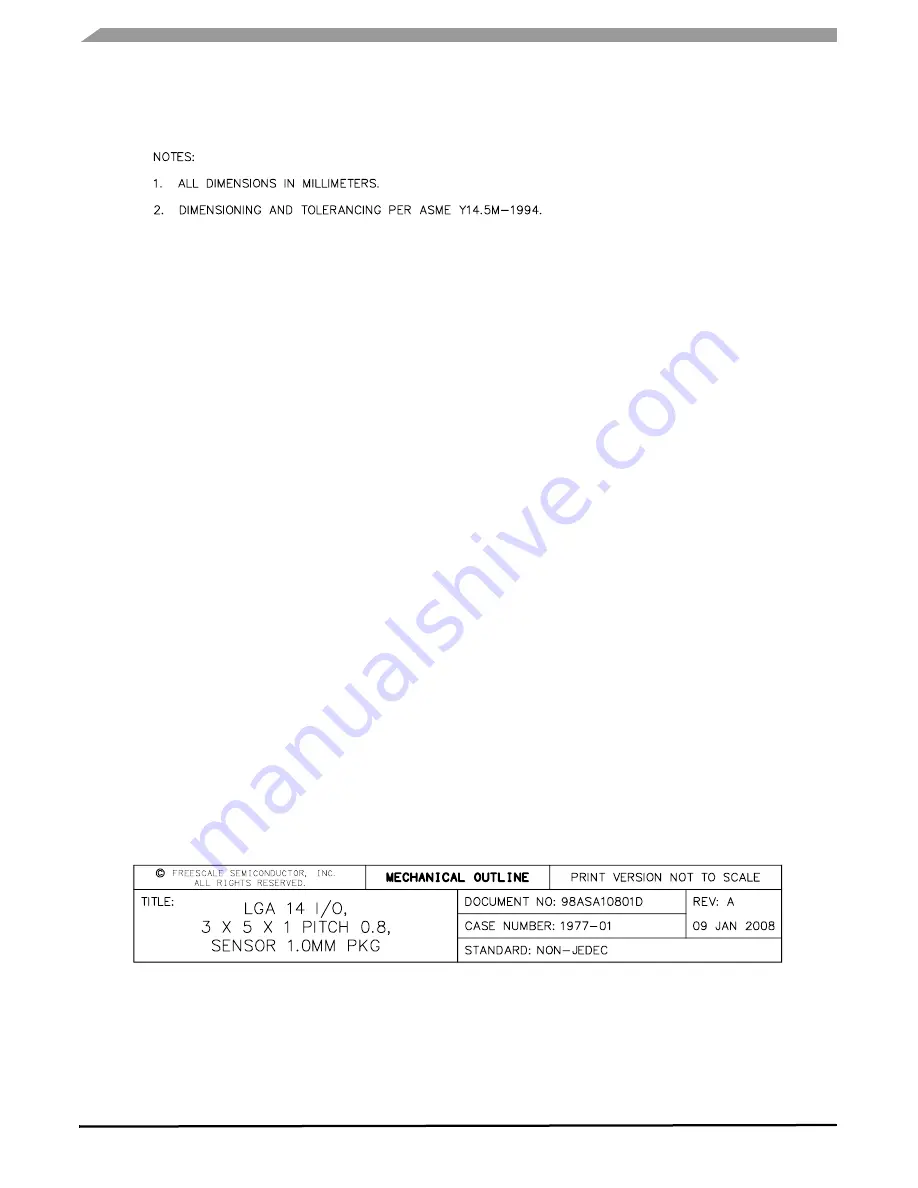 Freescale Semiconductor MMA7455L Скачать руководство пользователя страница 34