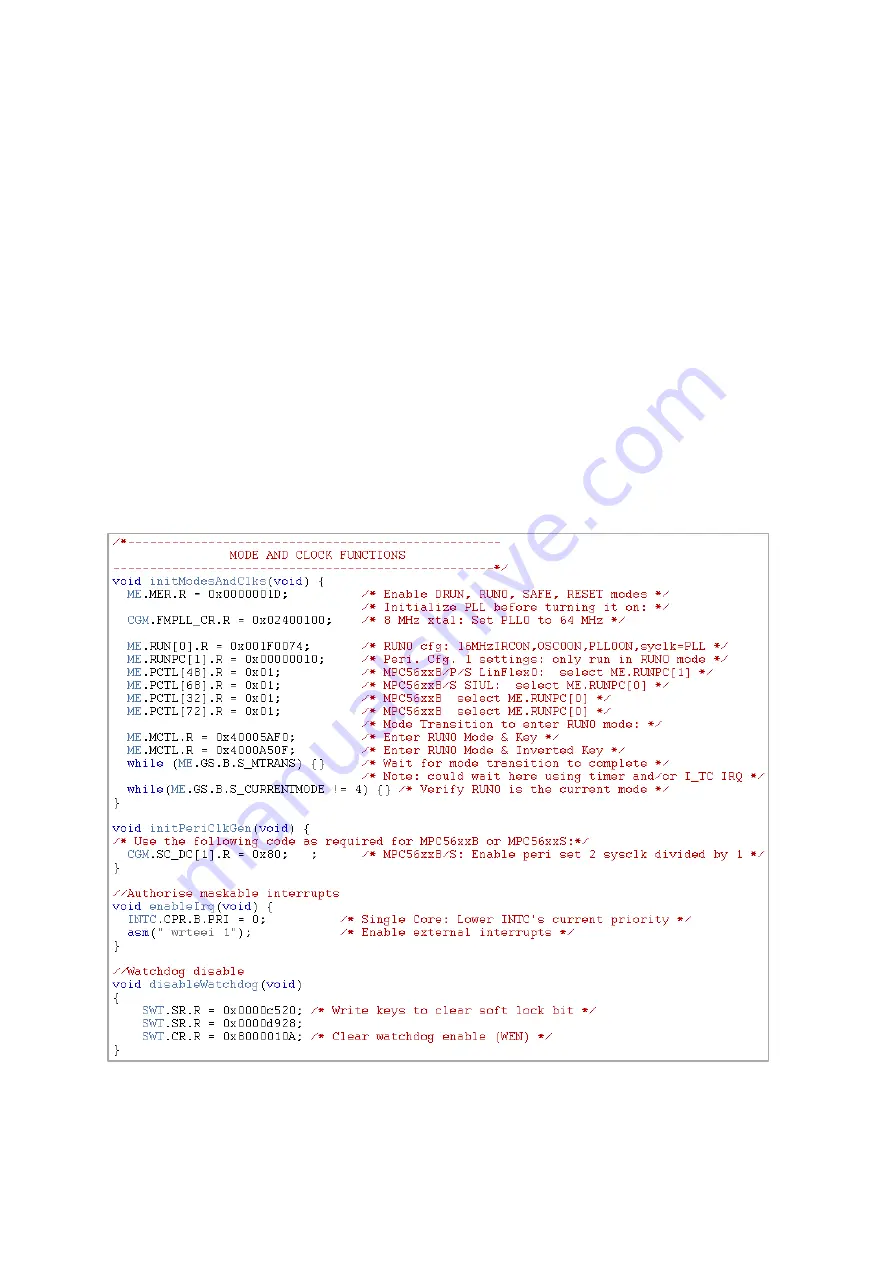 Freescale Semiconductor MPC5604B Quick Start Manual Download Page 94