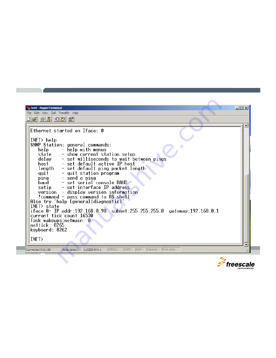 Freescale Semiconductor TWR-MCF52259-Ethenet User Manual Download Page 68