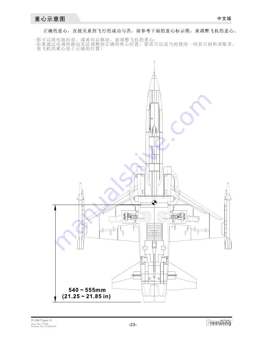 Freewing F-5N Tiger II FJ208 User Manual Download Page 24