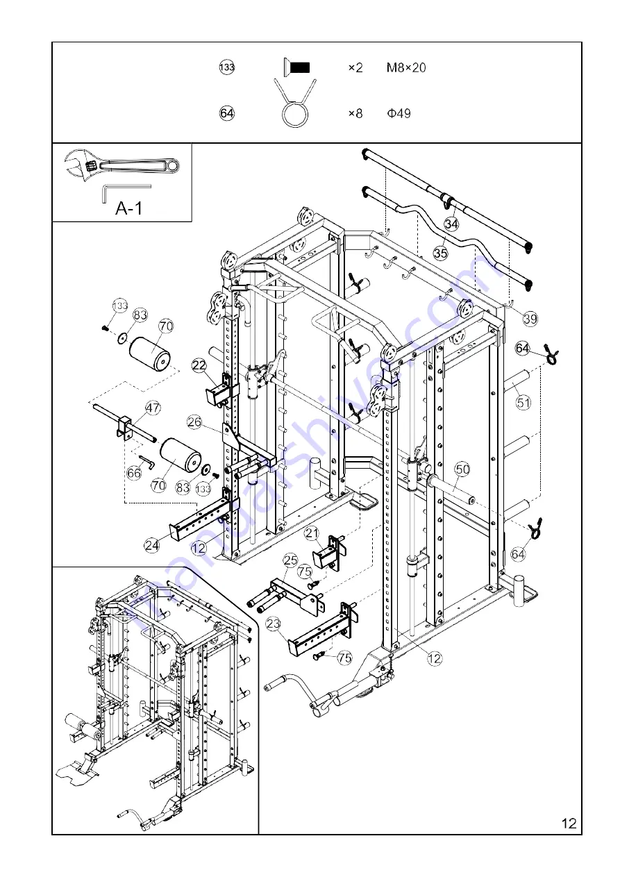 FRENCH FITNESS FF-FSR20-PL Owner'S Manual Download Page 20