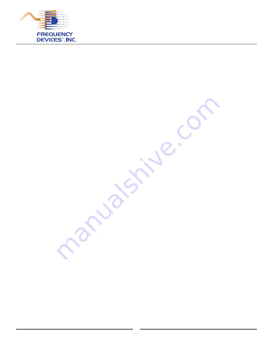 Frequency Devices ASC-50 Operation Manual Download Page 12