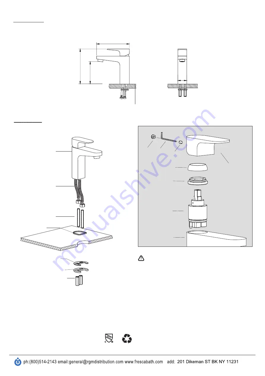 Fresca FFT3001CH Скачать руководство пользователя страница 2