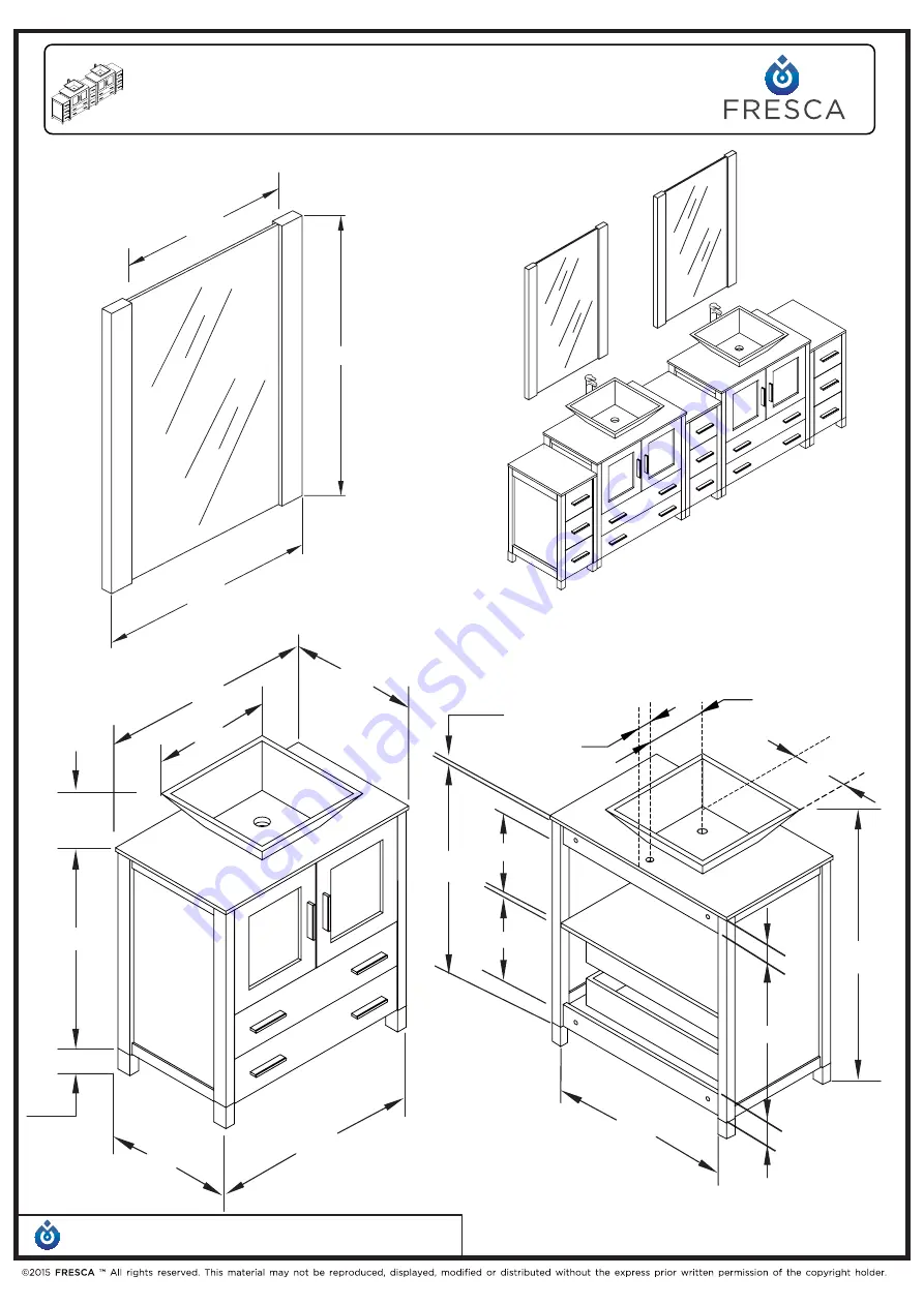 Fresca FVN62-96-VSL Installation Manual Download Page 1