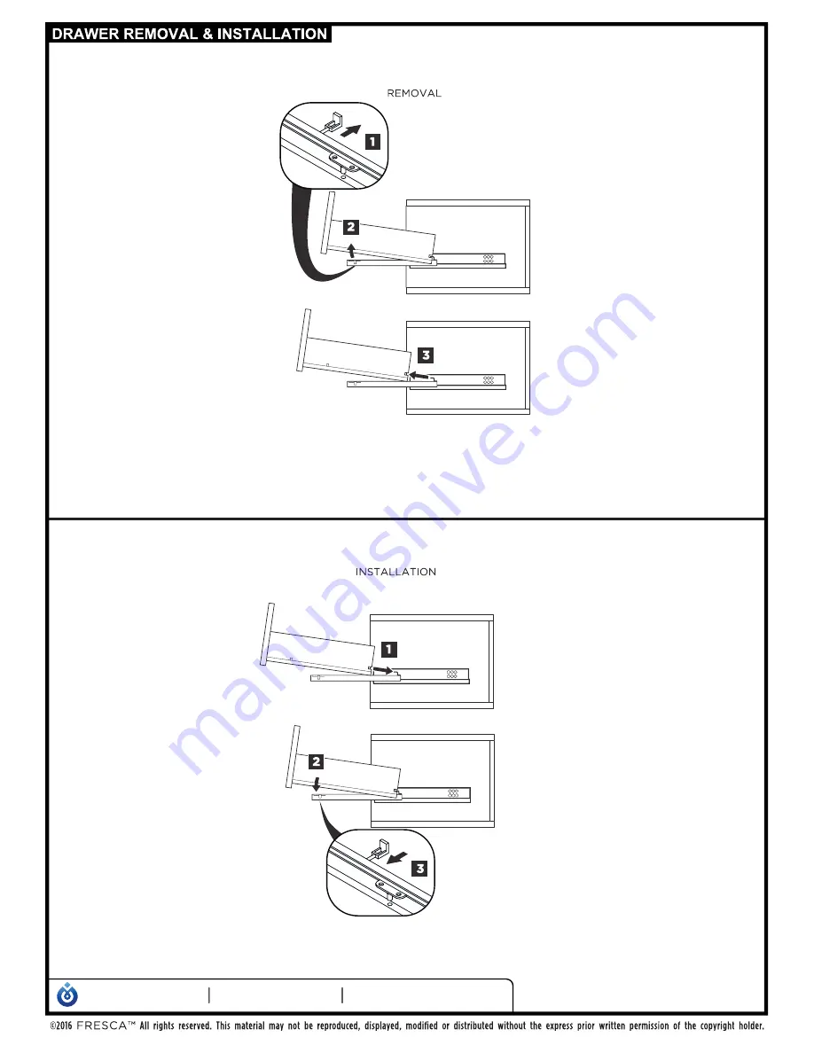 Fresca FVN8460-D VALENCIA Installation Manual Download Page 7