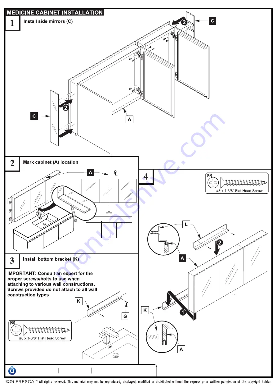 Fresca VISTA FVN8093 Скачать руководство пользователя страница 5