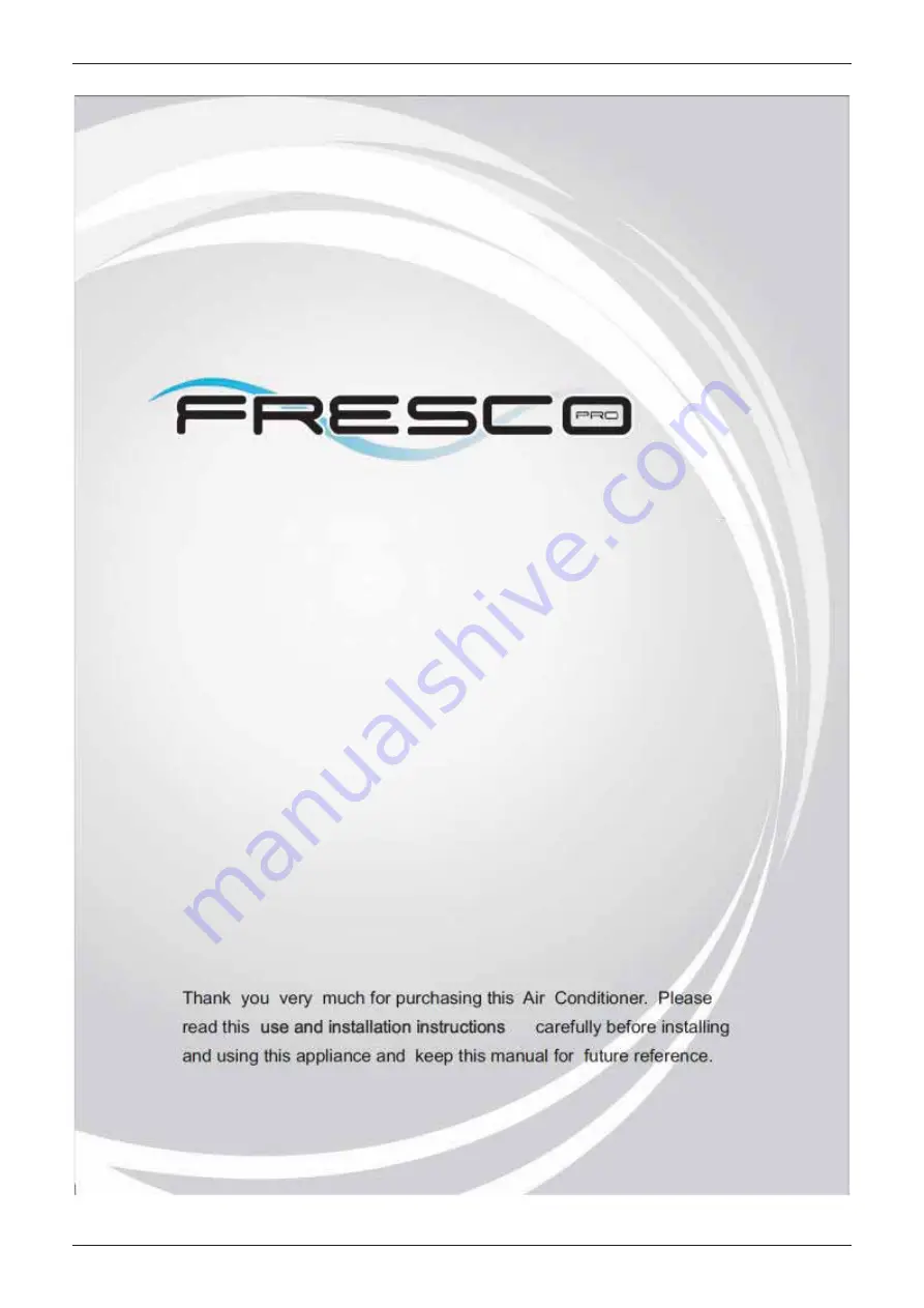 Fresco Pro FFC1A-03H Manual Download Page 1