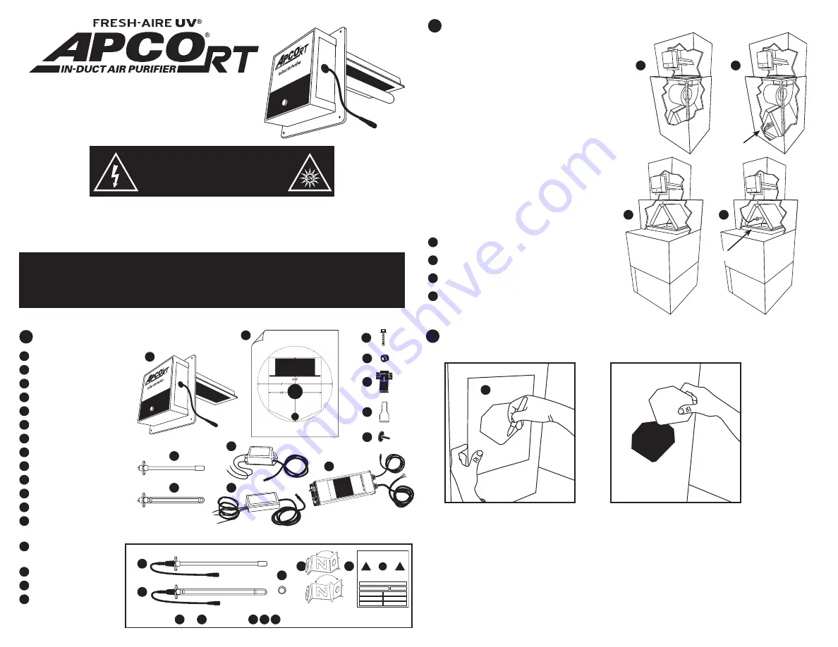 Fresh-Aire UV APCO RT Скачать руководство пользователя страница 1