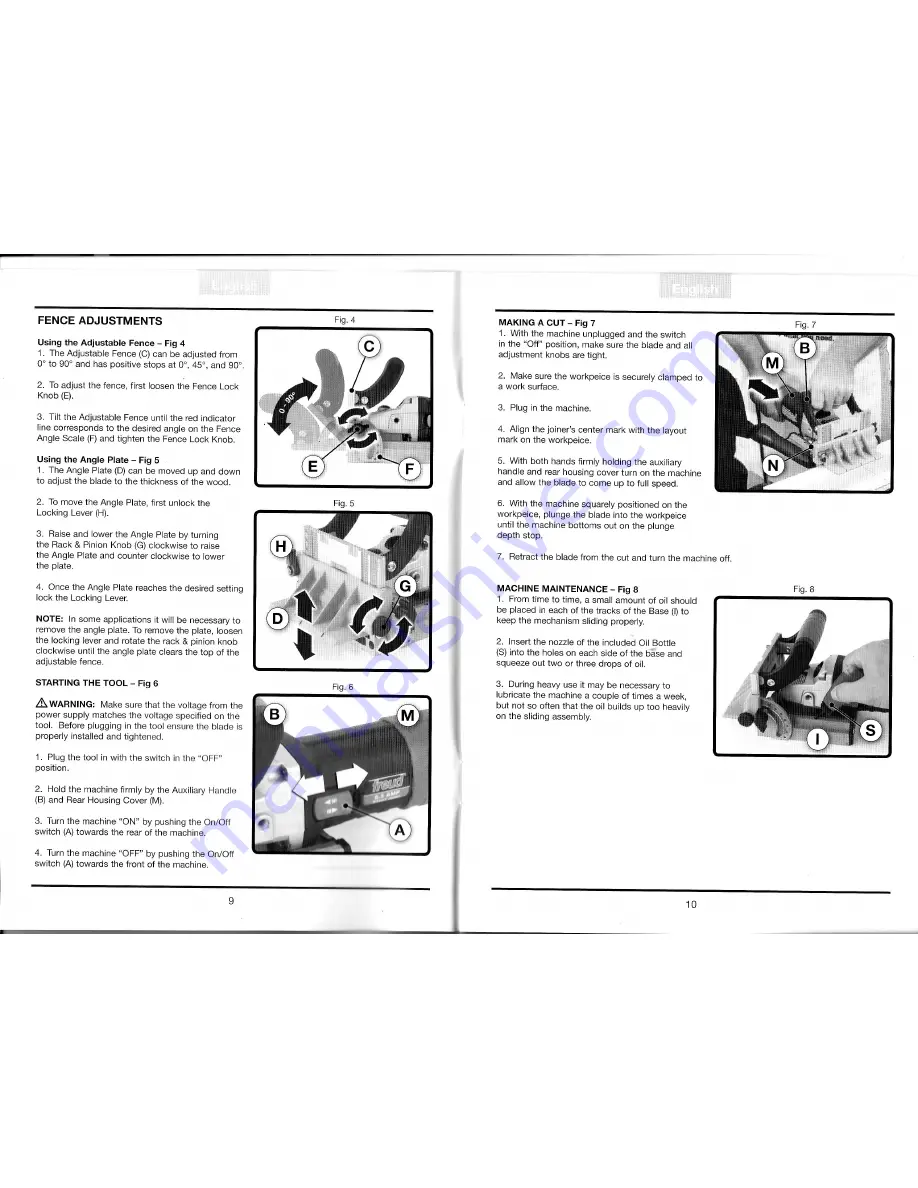 Freud Avanti JS104K Operating Instructions Manual Download Page 6