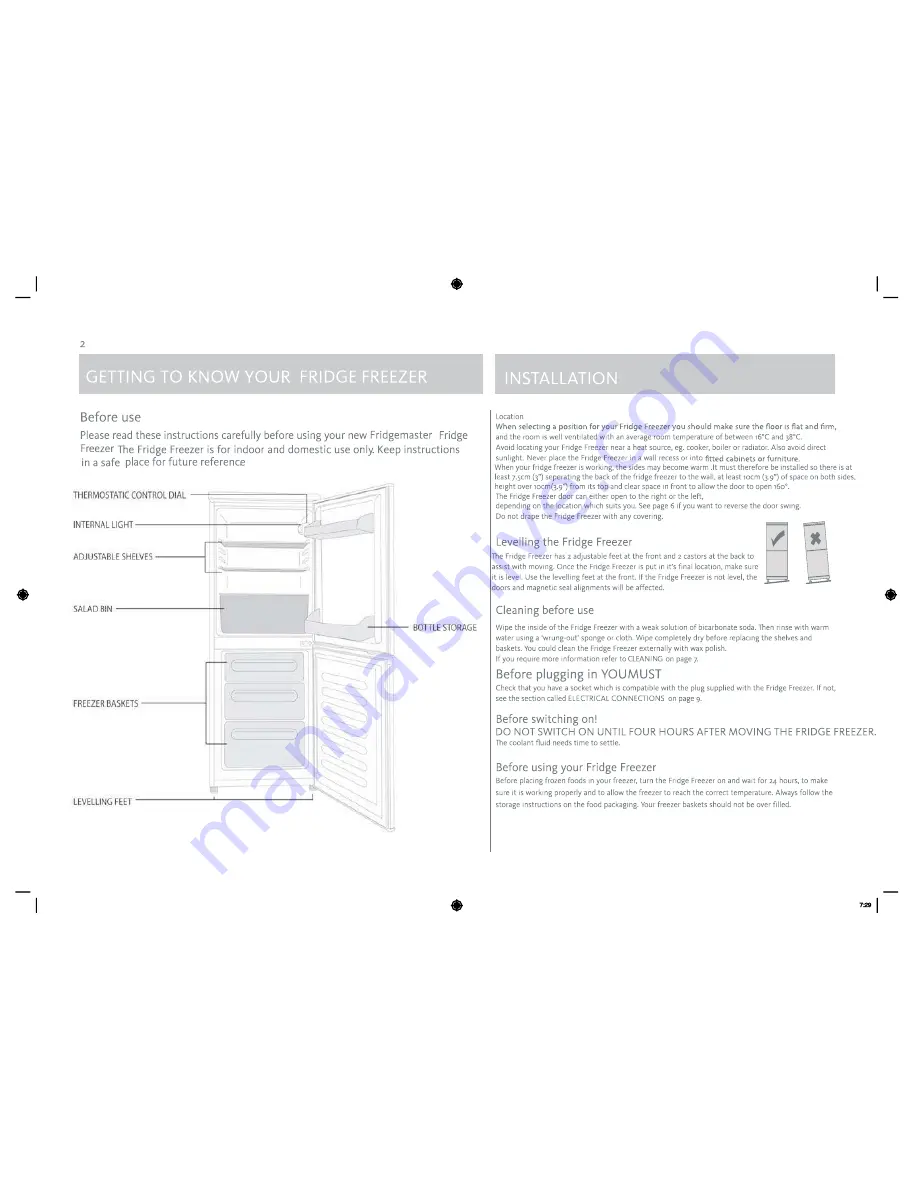 Fridgemaster MC55196 User Manual Download Page 2