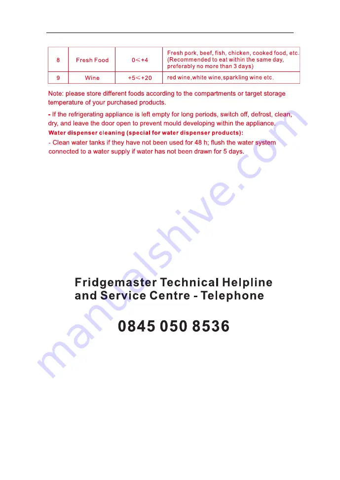 Fridgemaster MC55240MD How To Use Manual Download Page 22