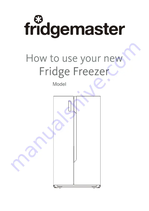 Fridgemaster MS91515BFF Скачать руководство пользователя страница 1