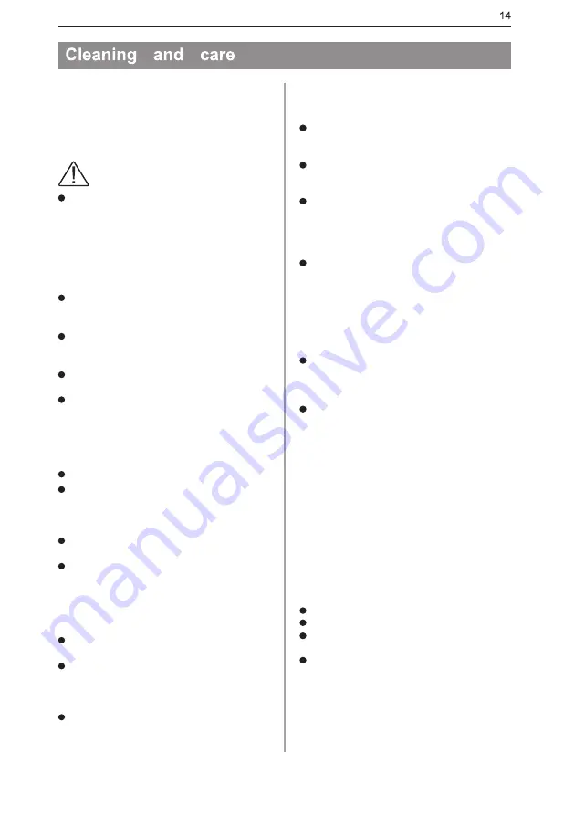 Fridgemaster MTZ55153 Скачать руководство пользователя страница 14