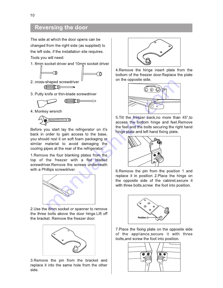 Fridgemaster MTZ55183FF How To Use Manual Download Page 10