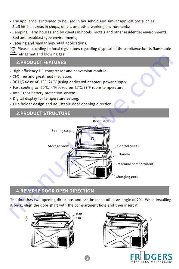 FRIDGERS DX30 User Manual Download Page 12