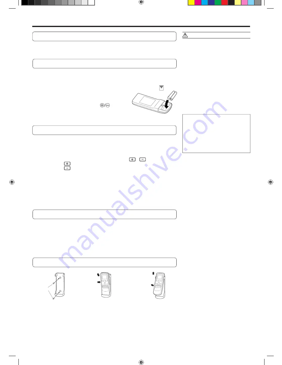 Friedrich MR18Y3H Operating Manual Download Page 22