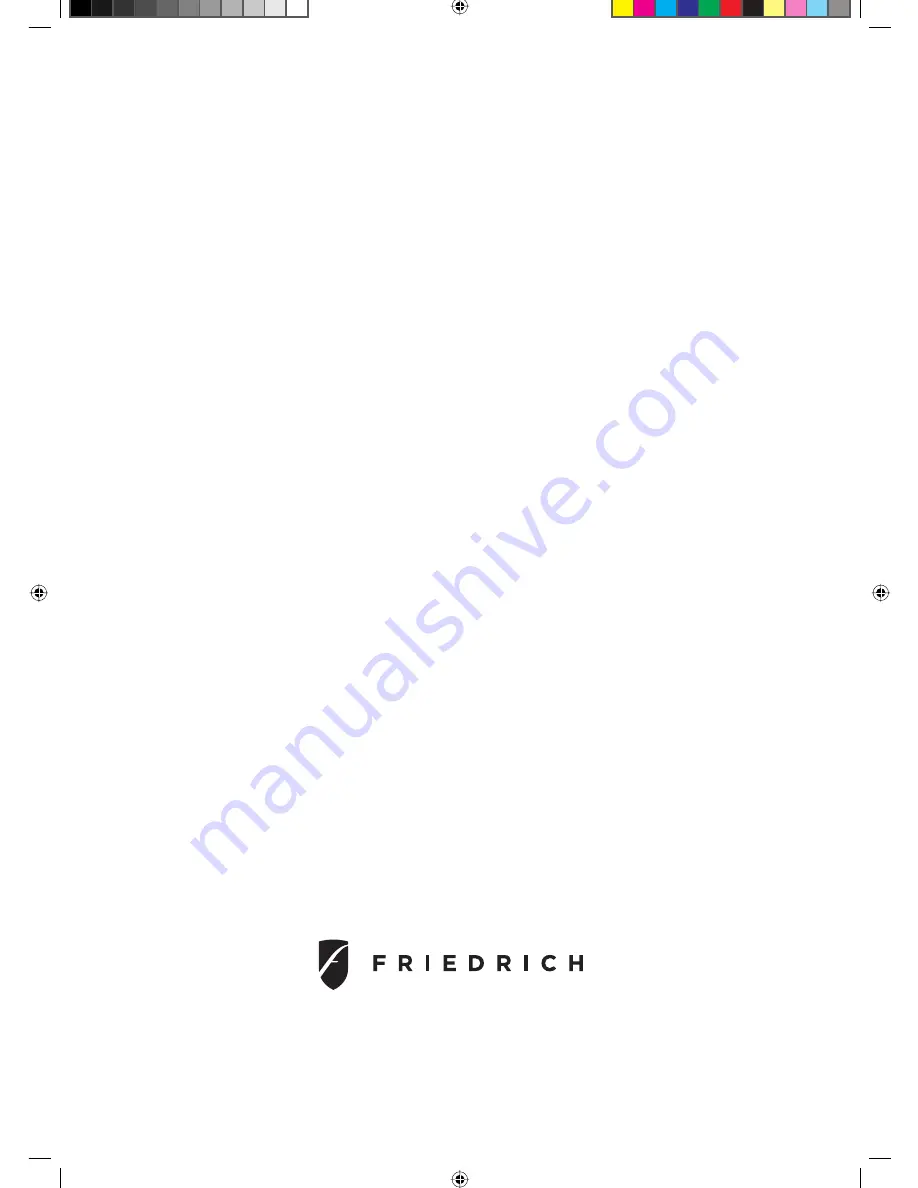 Friedrich MR18Y3H Operating Manual Download Page 52