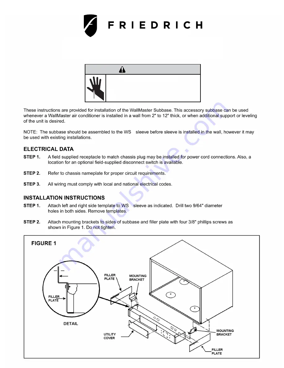 Friedrich WallMaster WE10C33 Service Manual Download Page 53