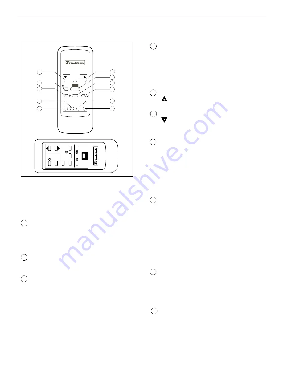 Friedrich X-Star XQ05 Operating Manual Download Page 24