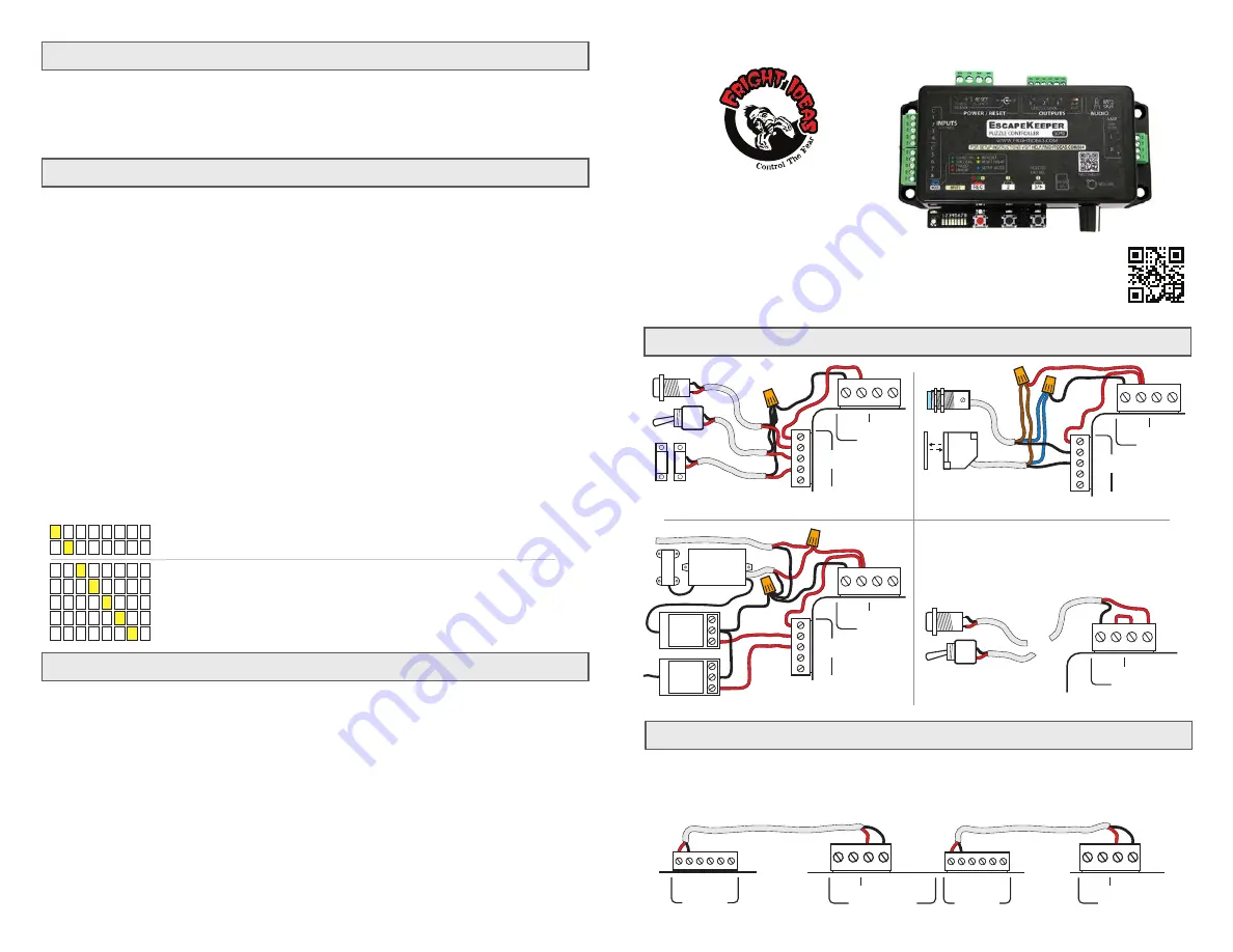 Fright Ideas EscapeKeeper Quick Start Manual Download Page 1