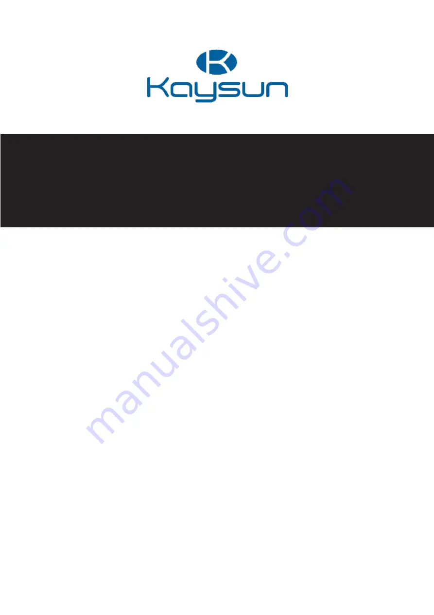 Frigicoll Kaysun KFC-S-2T-250D Technical Manual Download Page 1