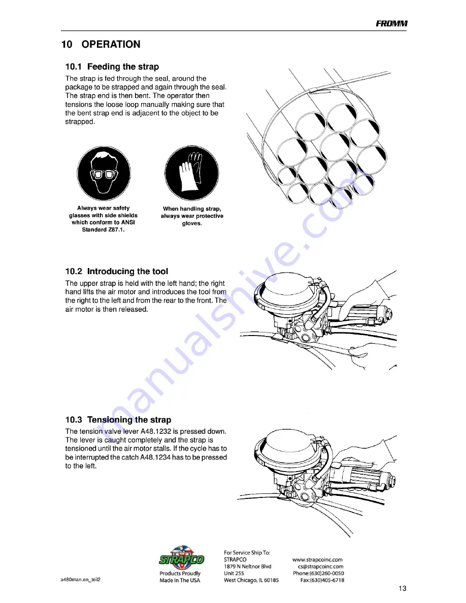 Fromm 13.4050 Operation Manual Download Page 9