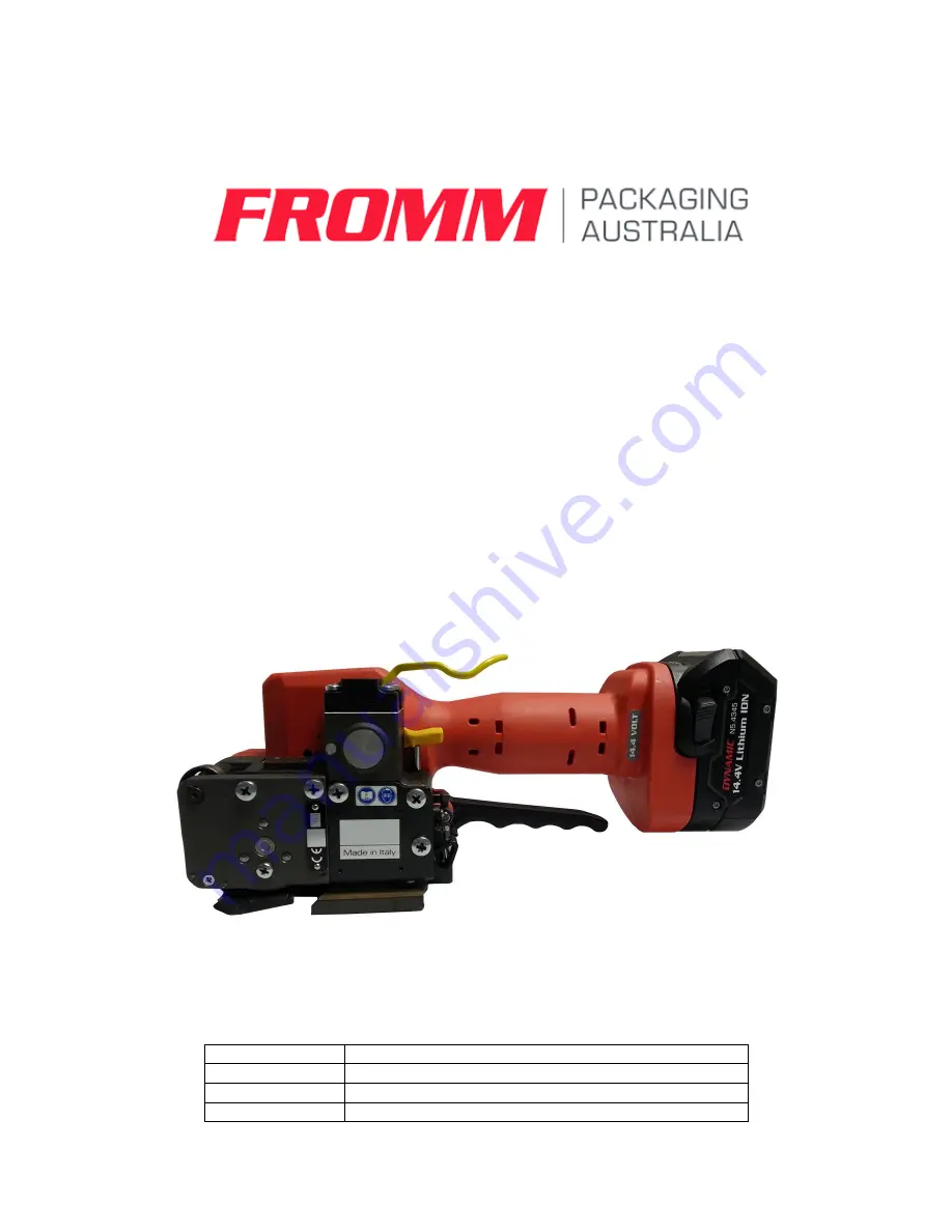 Fromm Dynamic 2100 Скачать руководство пользователя страница 1