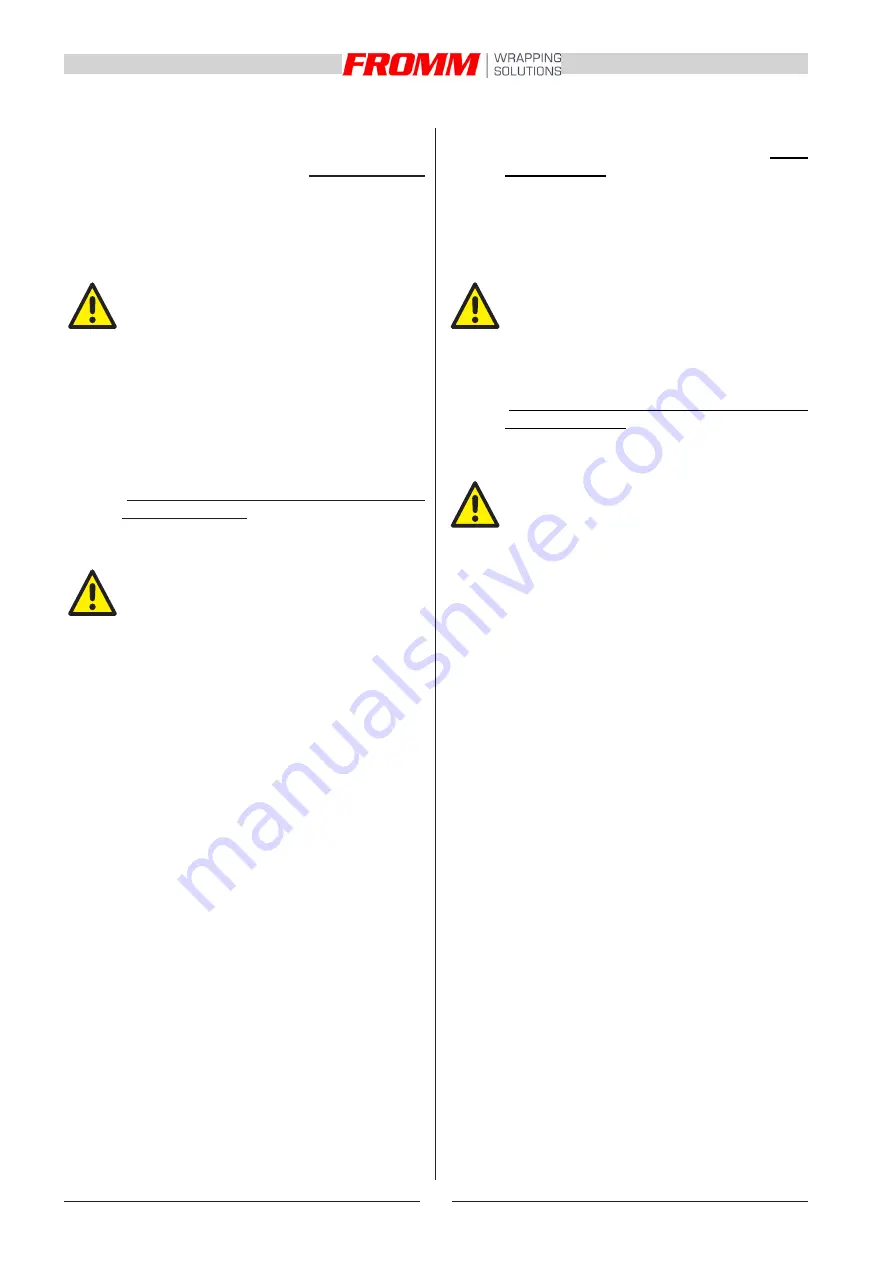 Fromm FS 510 Instructions For Installation, Use And Maintenance Manual Download Page 10