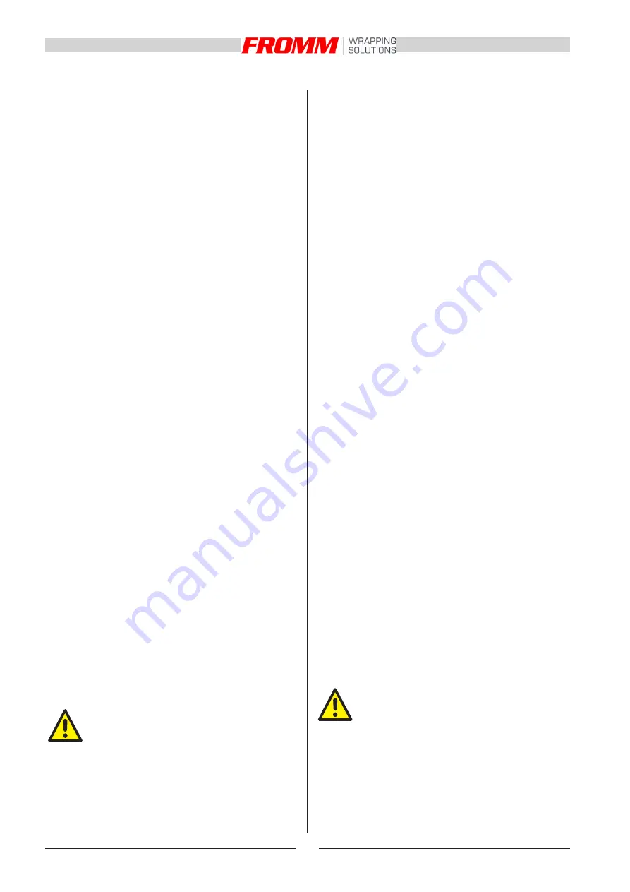 Fromm FS 510 Instructions For Installation, Use And Maintenance Manual Download Page 28