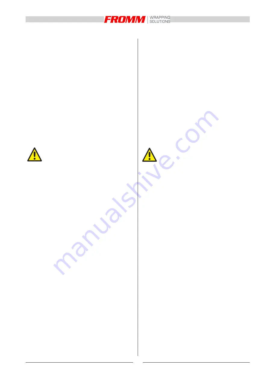 Fromm FS 510 Instructions For Installation, Use And Maintenance Manual Download Page 43