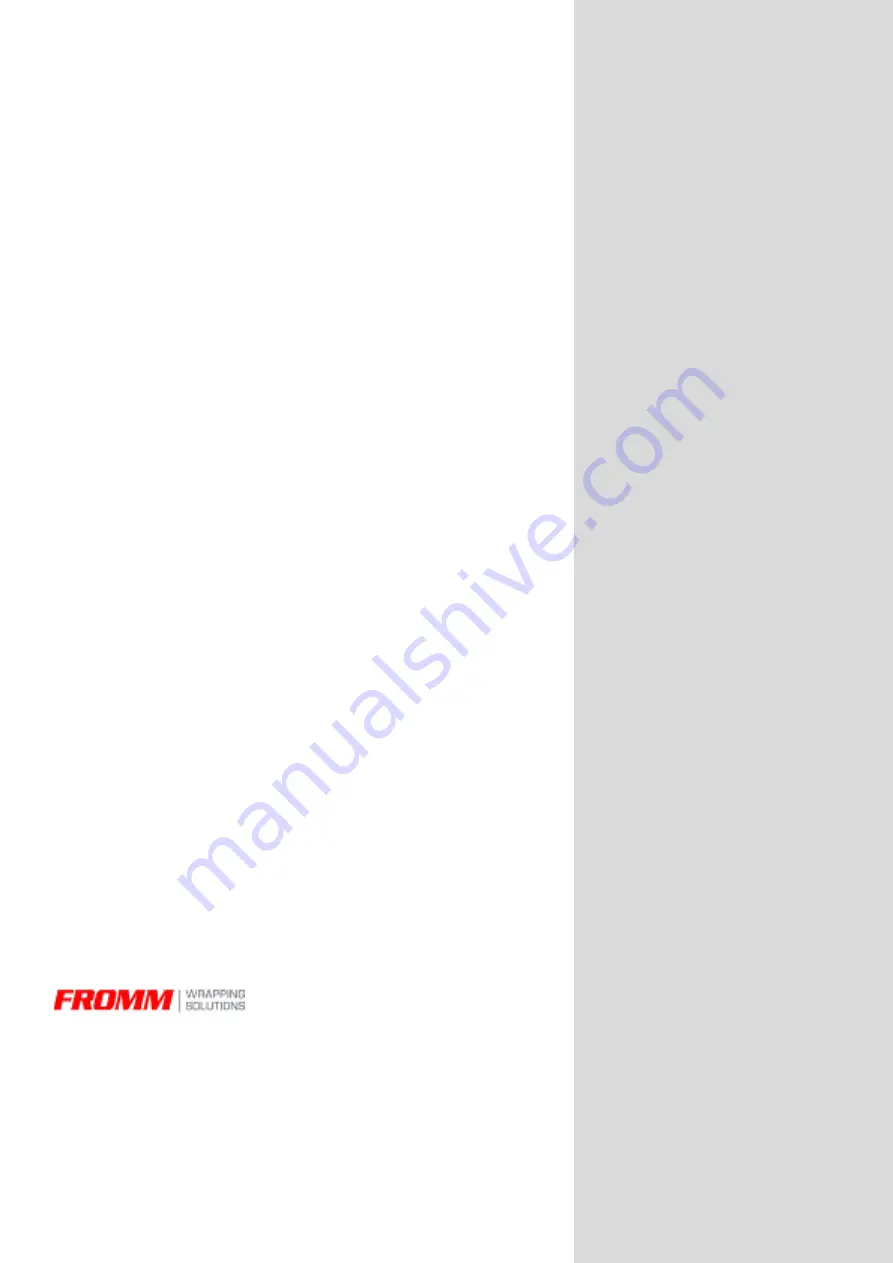 Fromm FS380 Use And Maintenance Manual Download Page 100