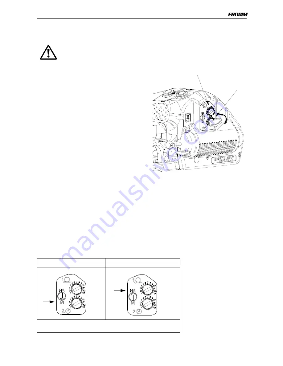 Fromm P329 A/A Operation Manual Download Page 11