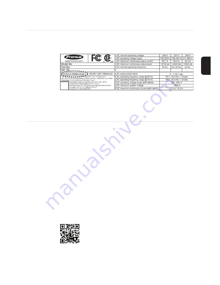 Fronius 11.4-1 208-240 Operating Instructions Manual Download Page 133