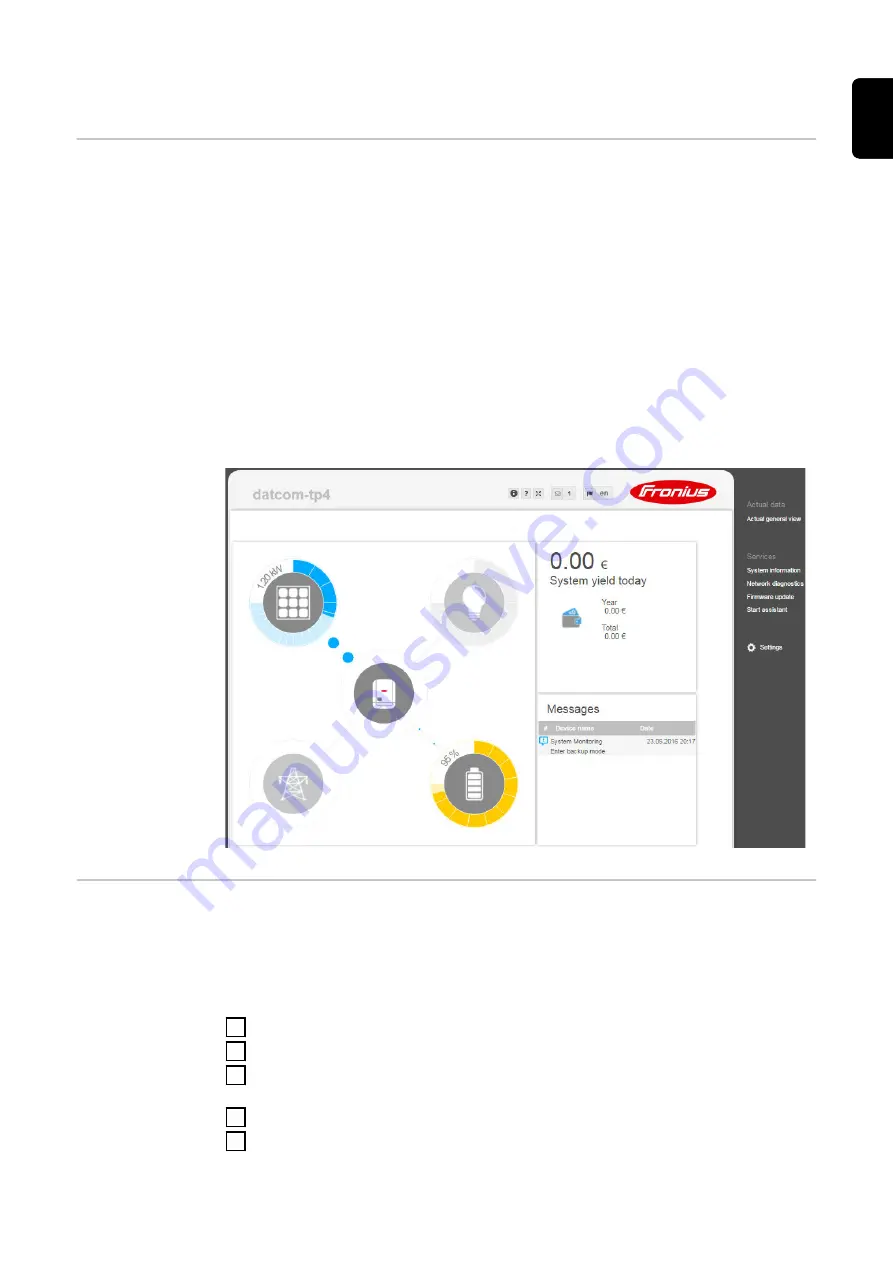 Fronius Energy Package Operating Instructions Manual Download Page 85