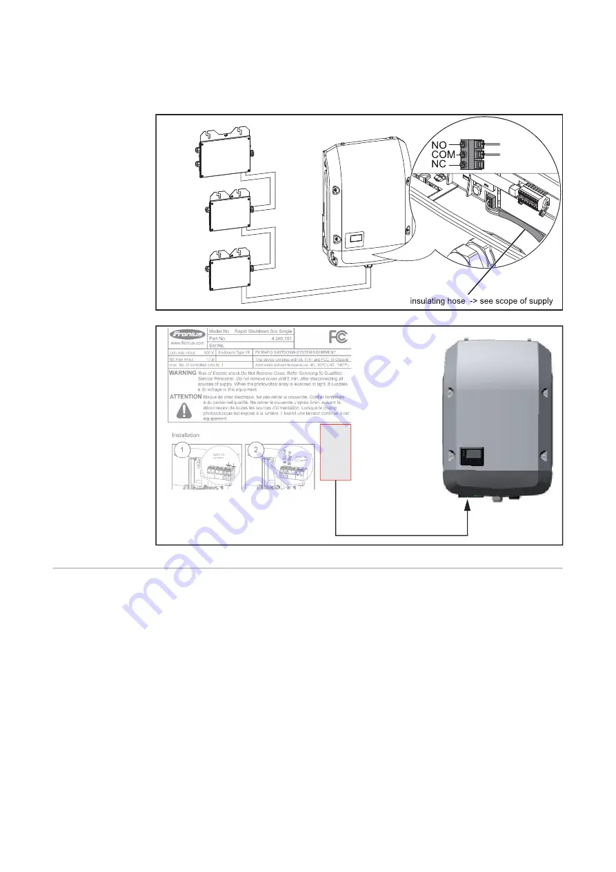 Fronius Rapid Shutdown Box Duo Installation Instructions Manual Download Page 18