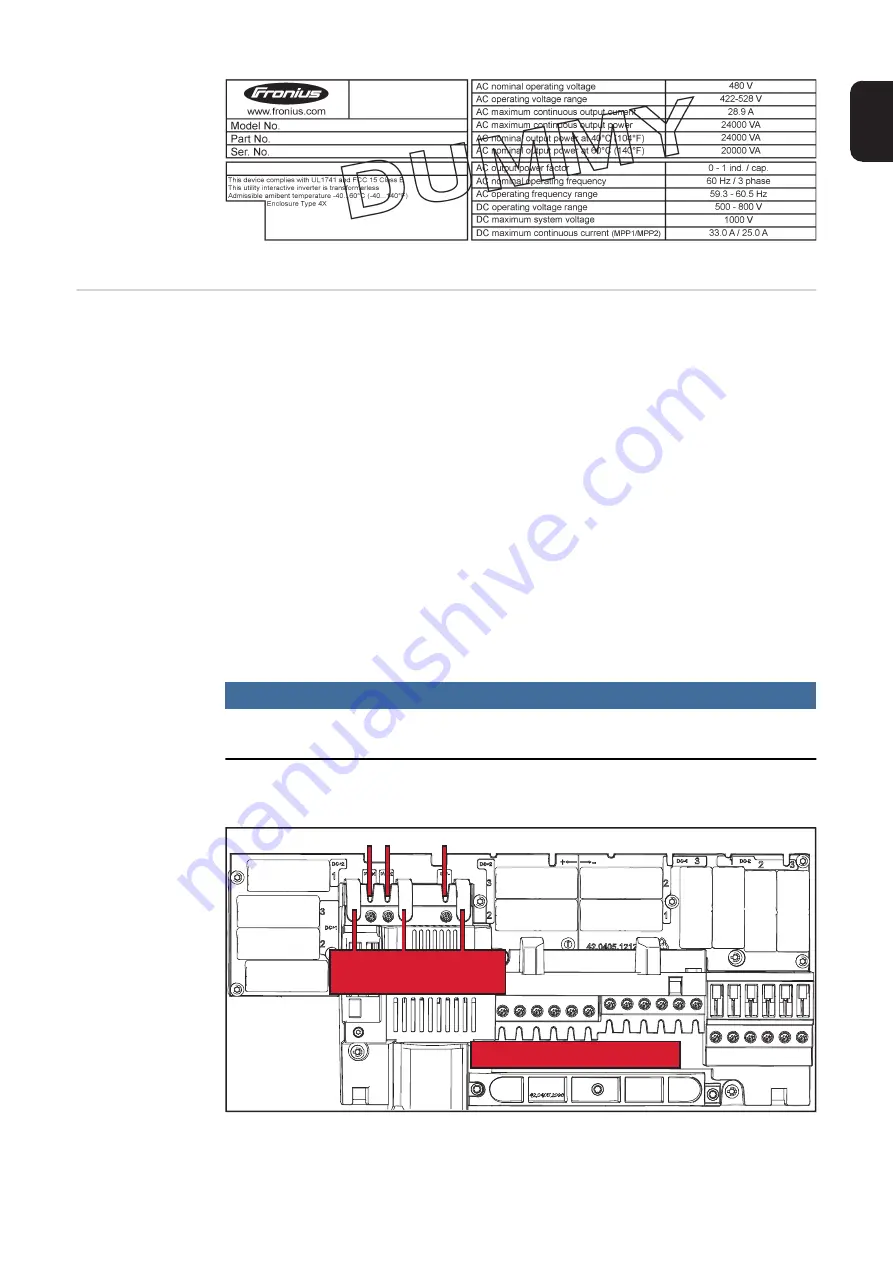 Fronius Symo 12.0-3 208-240 Operating Instructions Manual Download Page 13